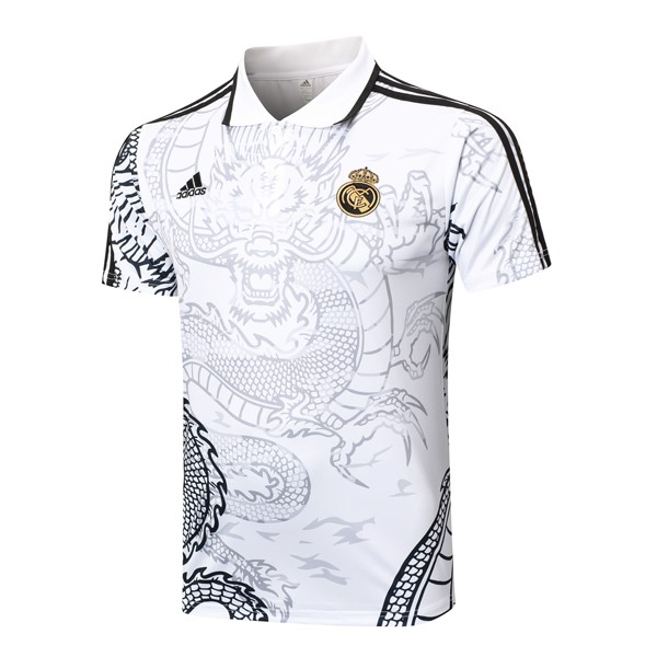 Polo Real Madrid 2024-25 Blanco Negro 2